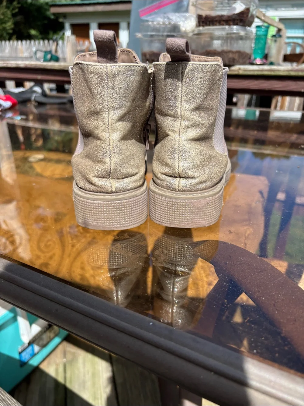 Steve Madden Kids Suede Ankle Boots in Taupe